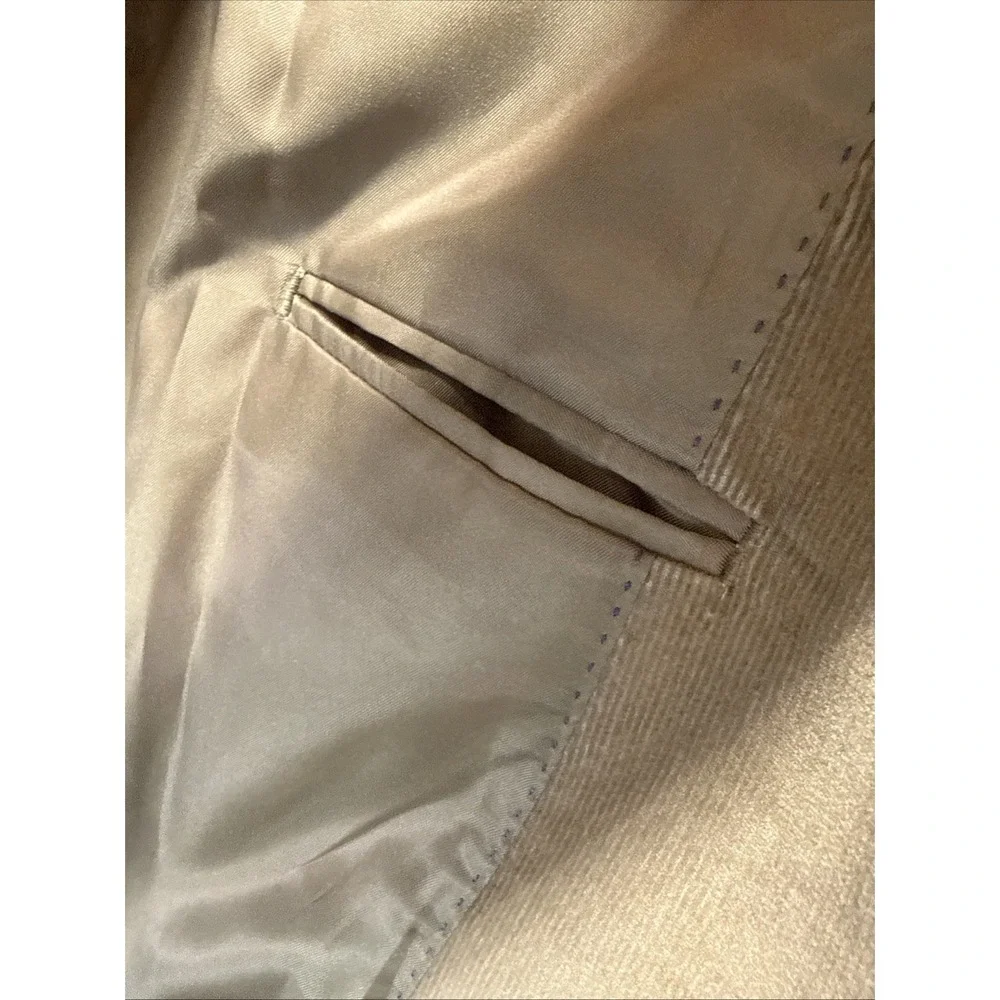 Stafford Corduroy Blazer Jacket‎ Men's 42 Long Classic Fit Tan Brown Elbow Patch